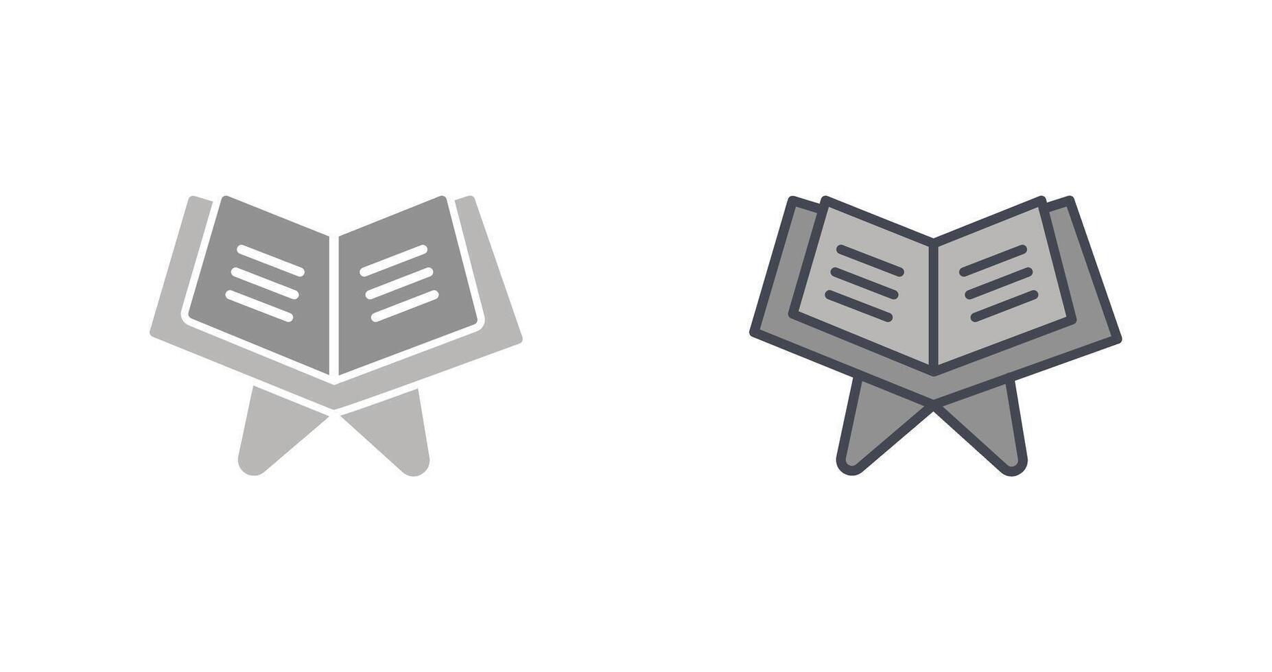 Reading Holy Book Icon Design vector