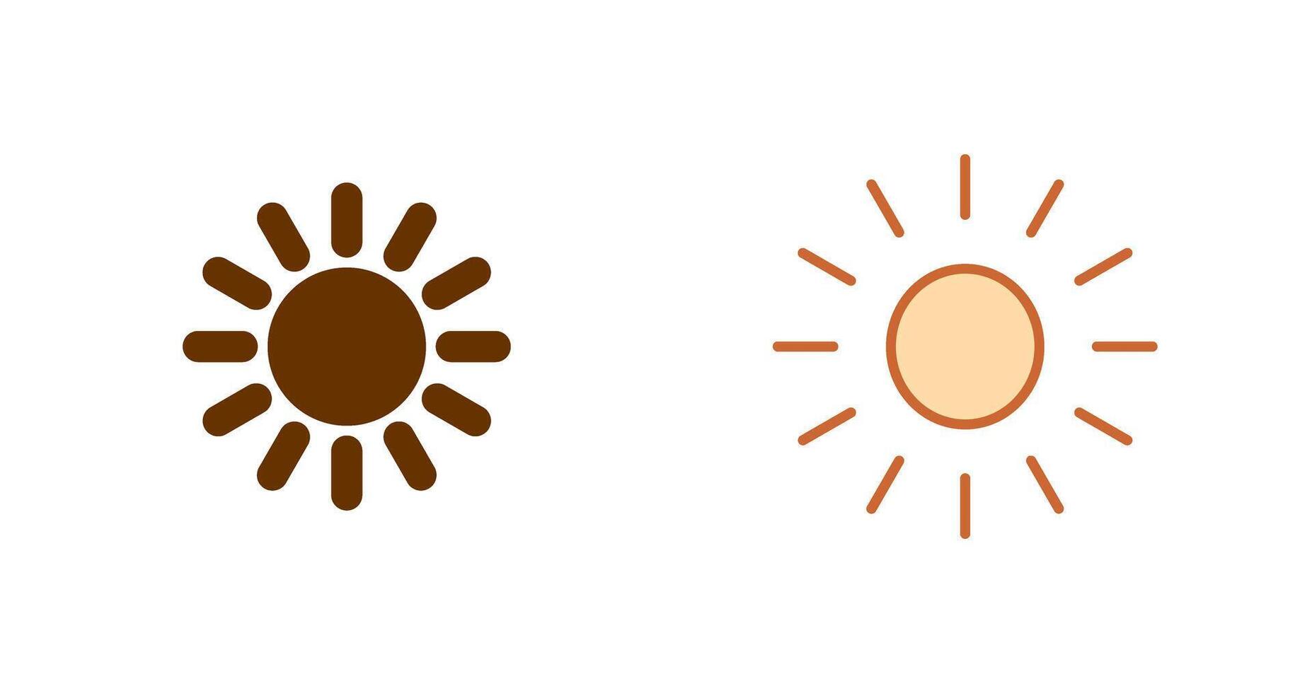 diseño de icono de sol vector