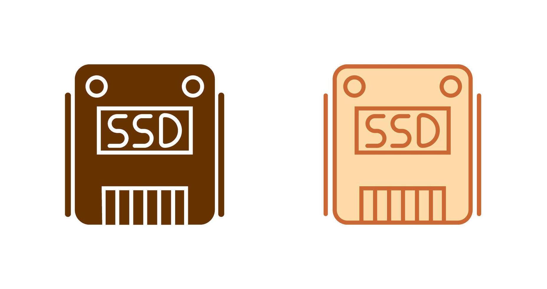 SSD Icon Design vector