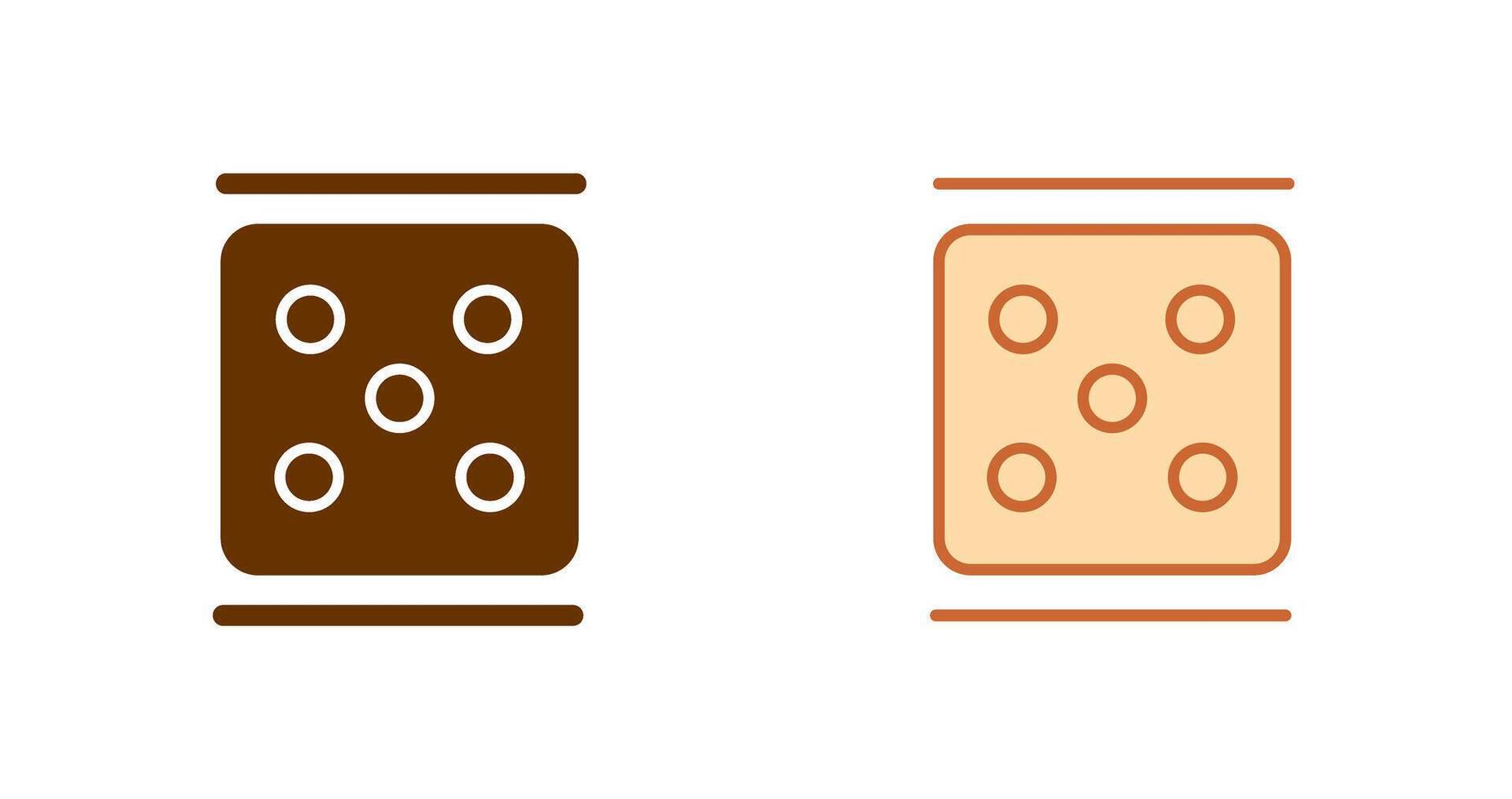 Dice Icon Design vector