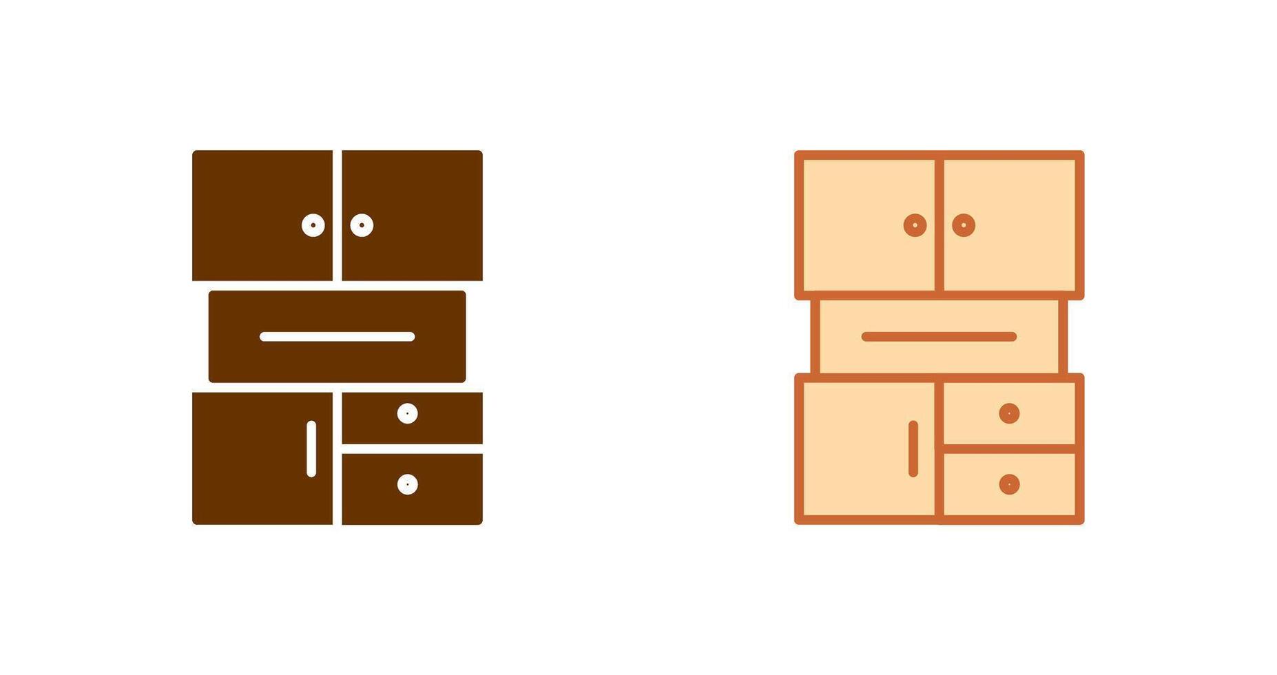 Cabinets Icon Design vector