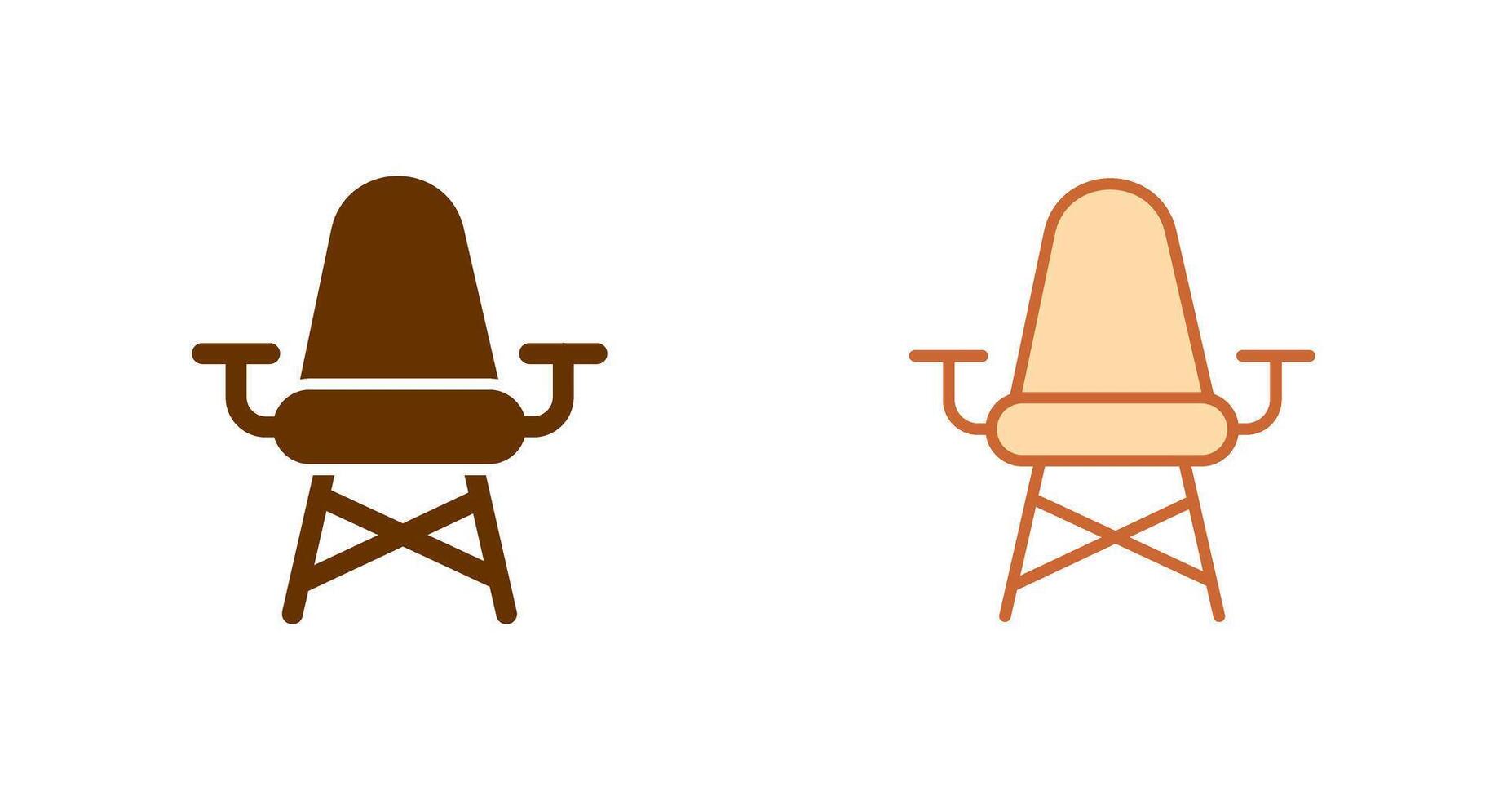 Stylish Chair Icon Design vector