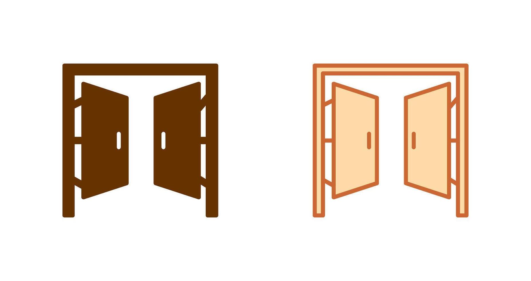 puertas icono diseño vector