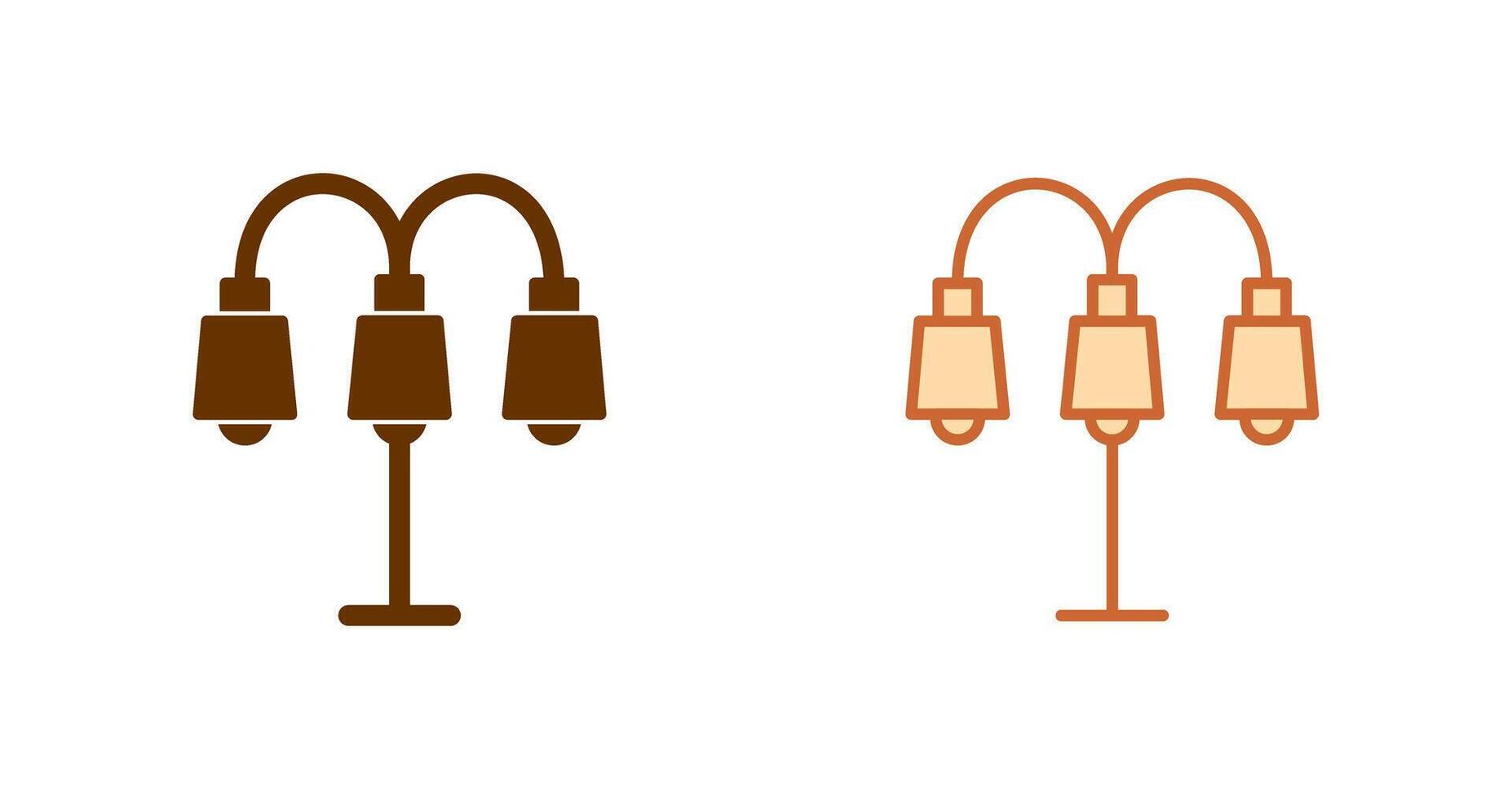 Lamp with stand Icon Design vector