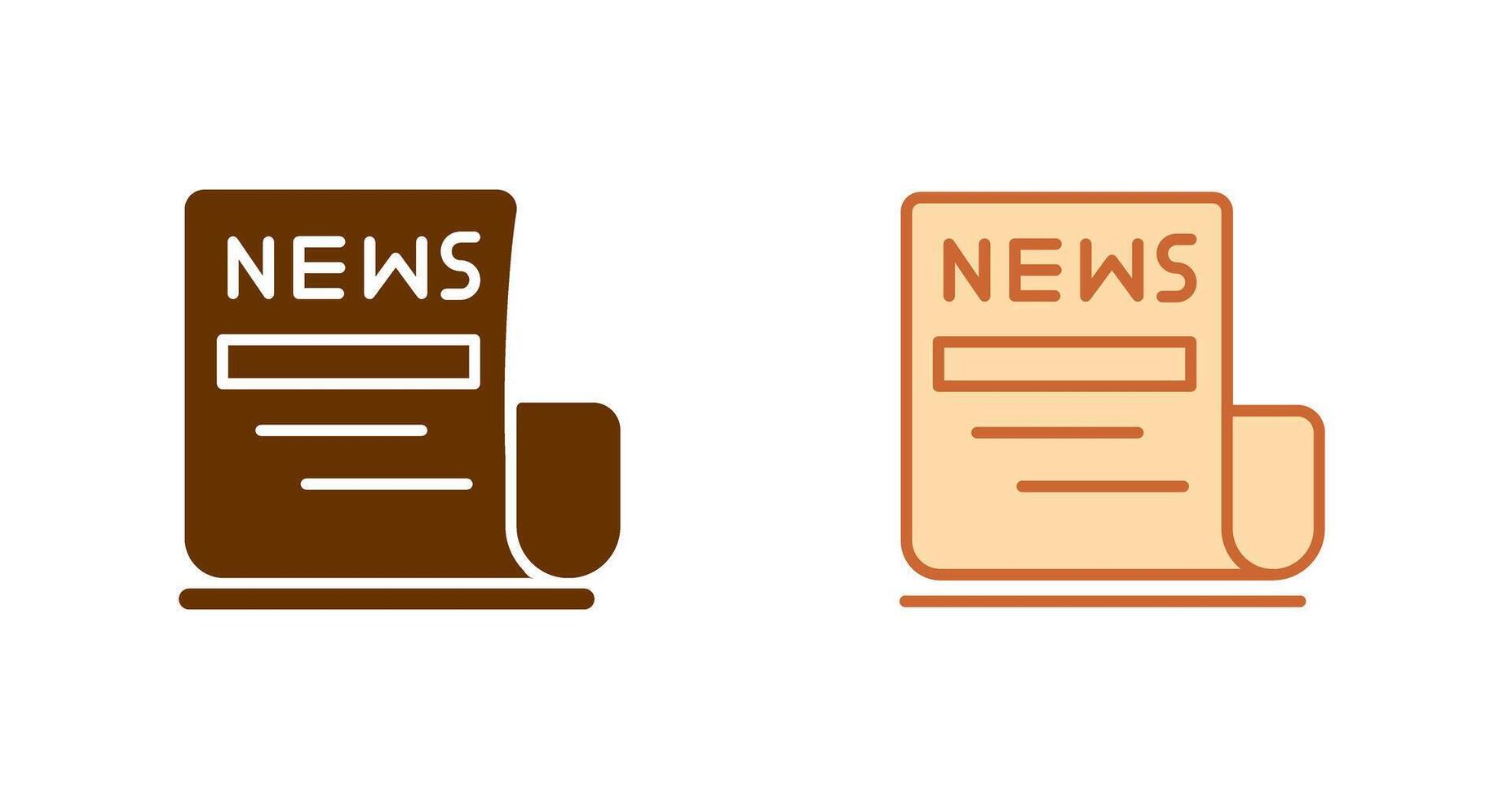 Newspaper Icon Design vector