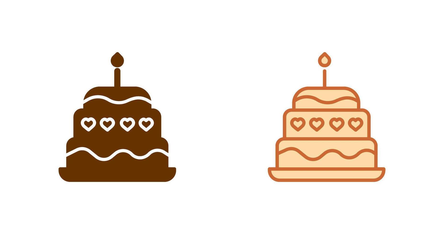 Cake Icon Design vector