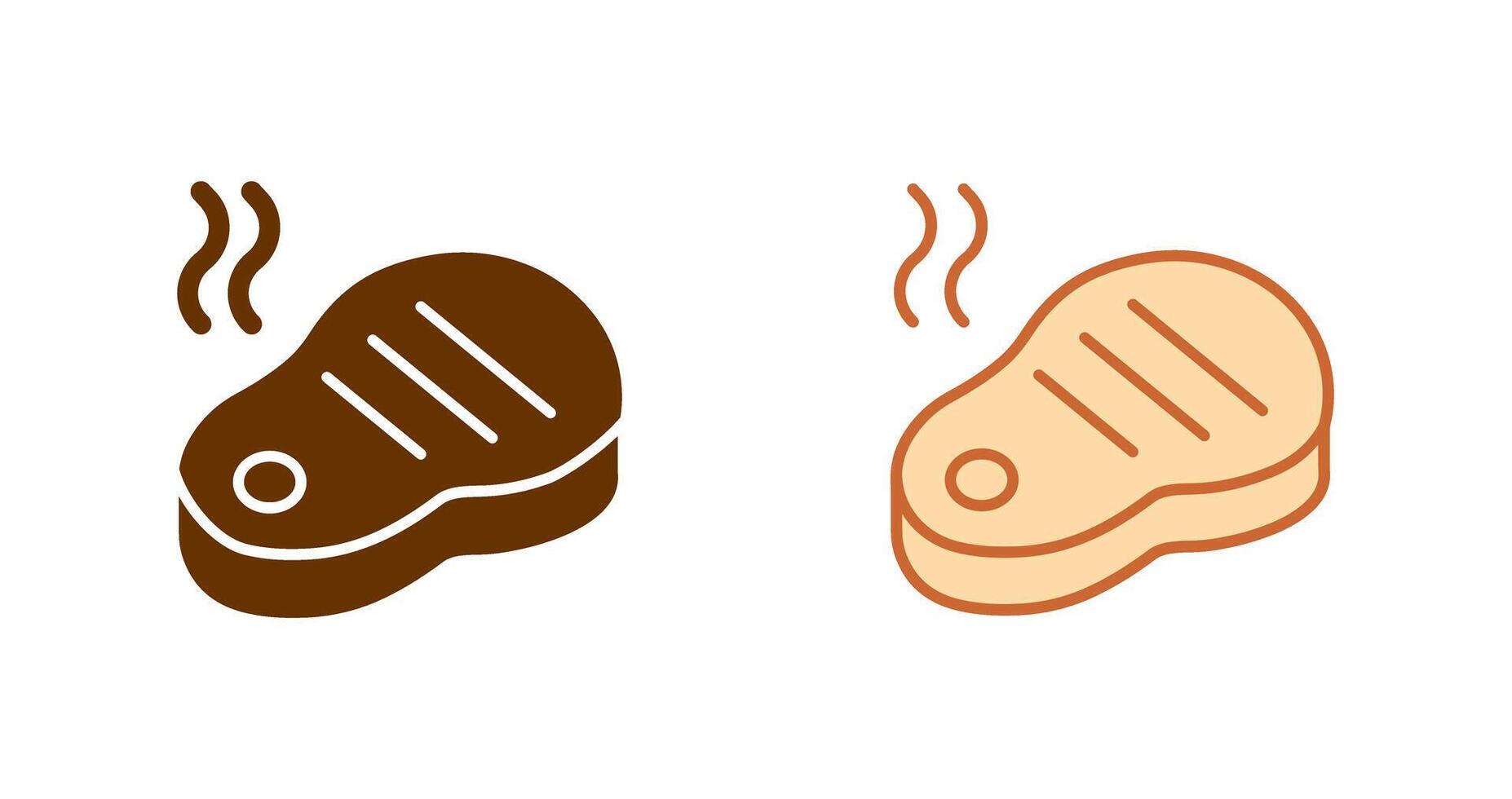 Steak Icon Design vector