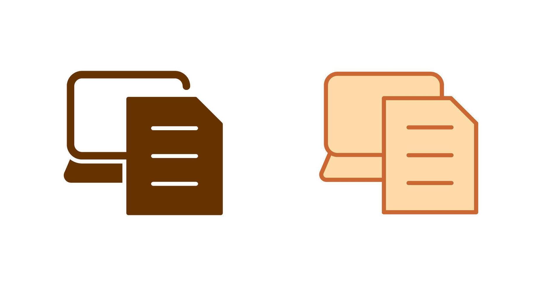 Document Icon Design vector