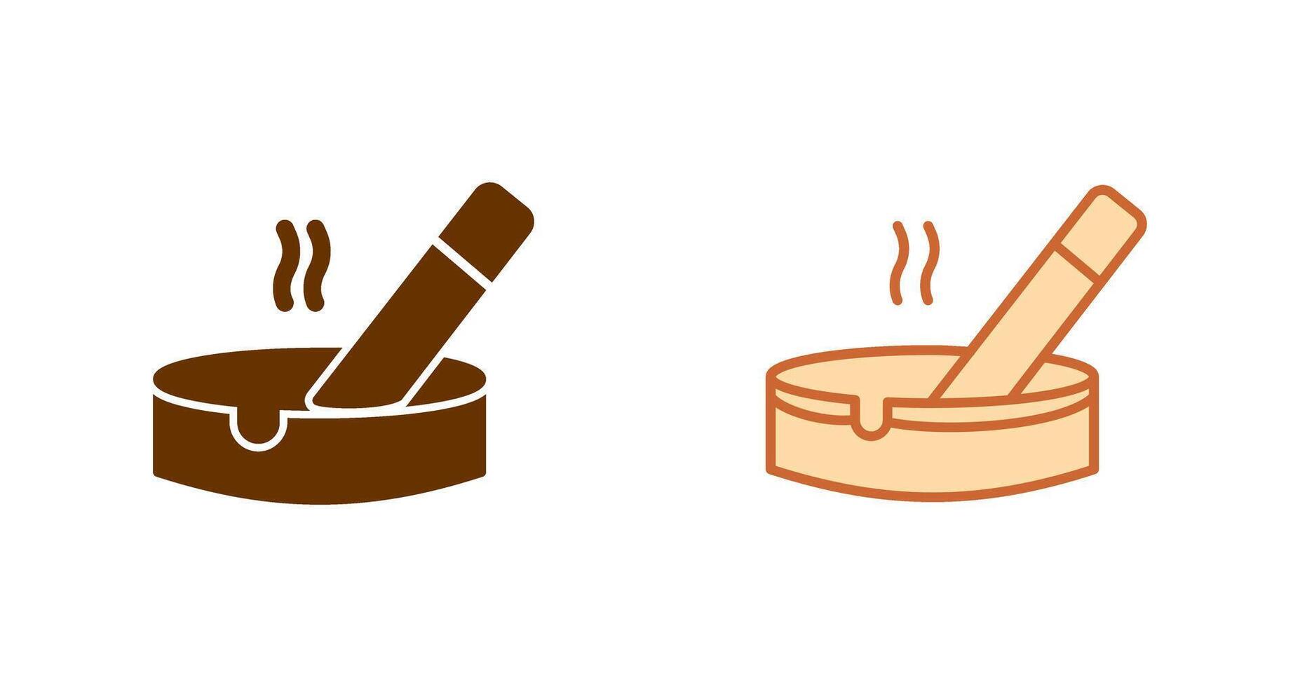 Ashtray Icon Design vector