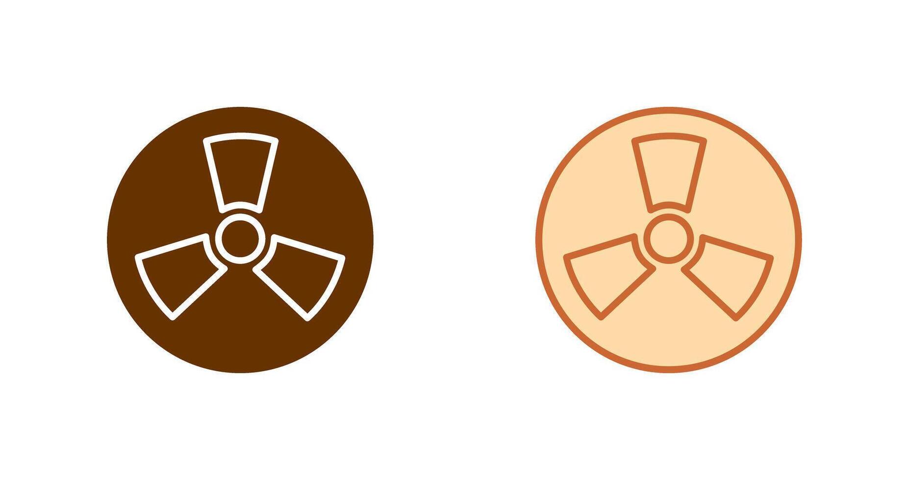 Radiation Icon Design vector