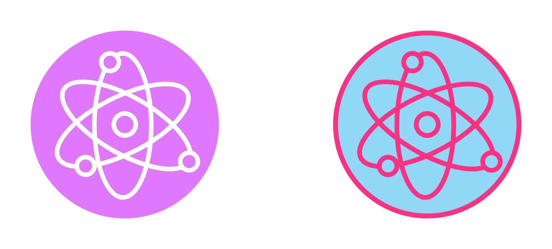 Atom Icon Design vector