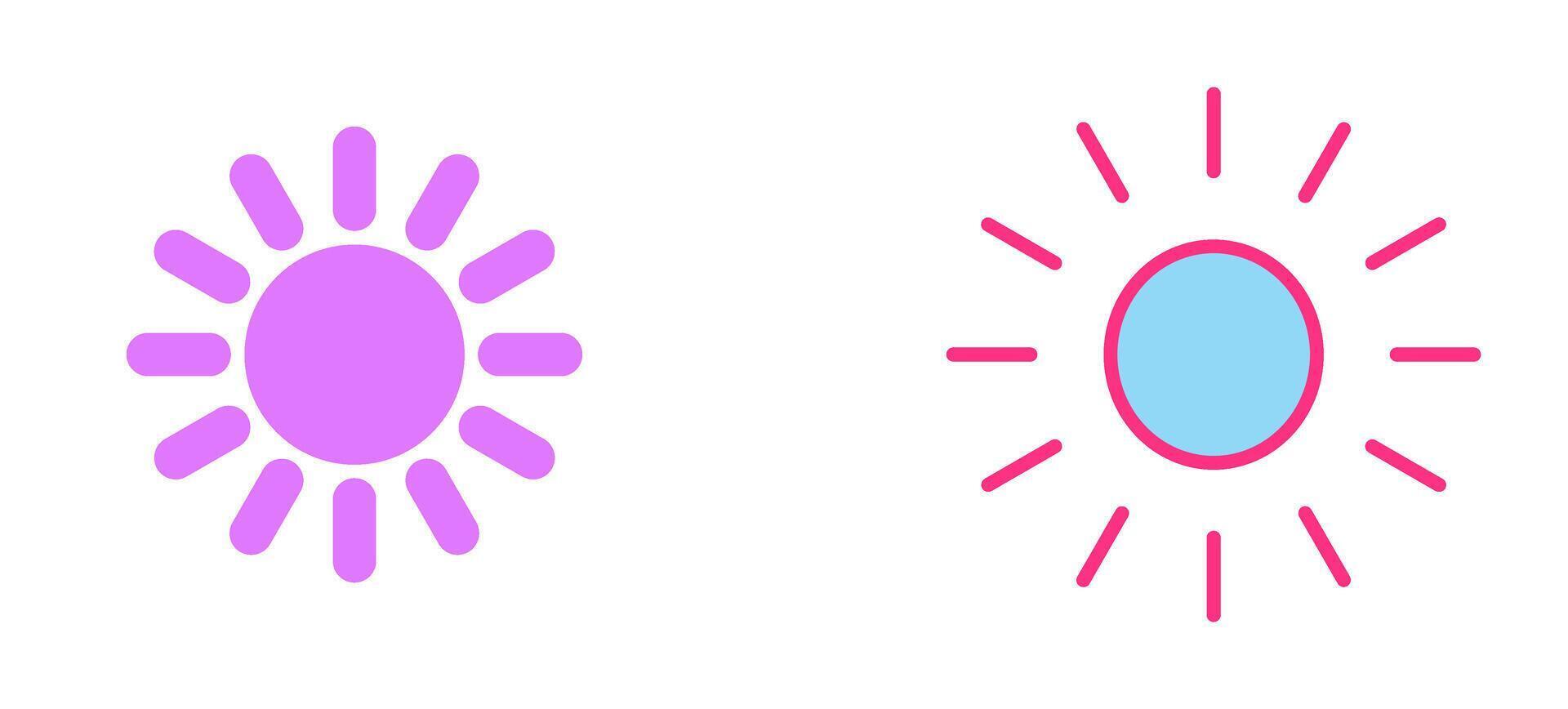 Sun Icon Design vector
