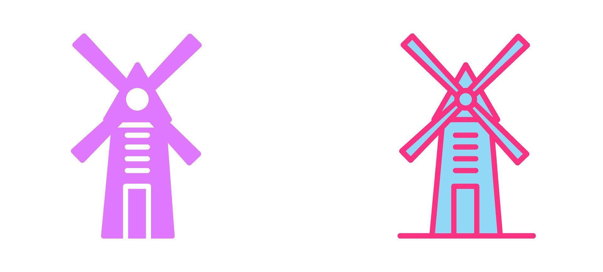Windmill Icon Design vector