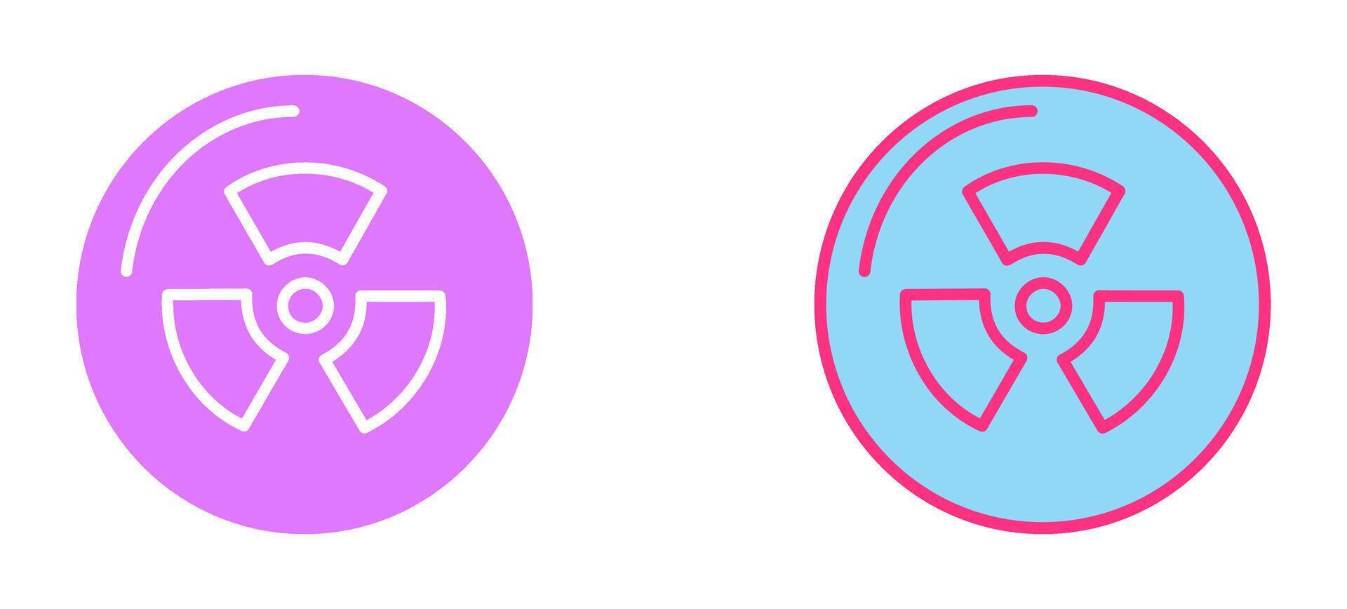 Radiation Icon Design vector