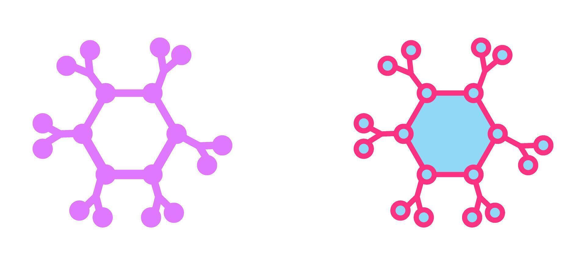 Molecule Icon Design vector