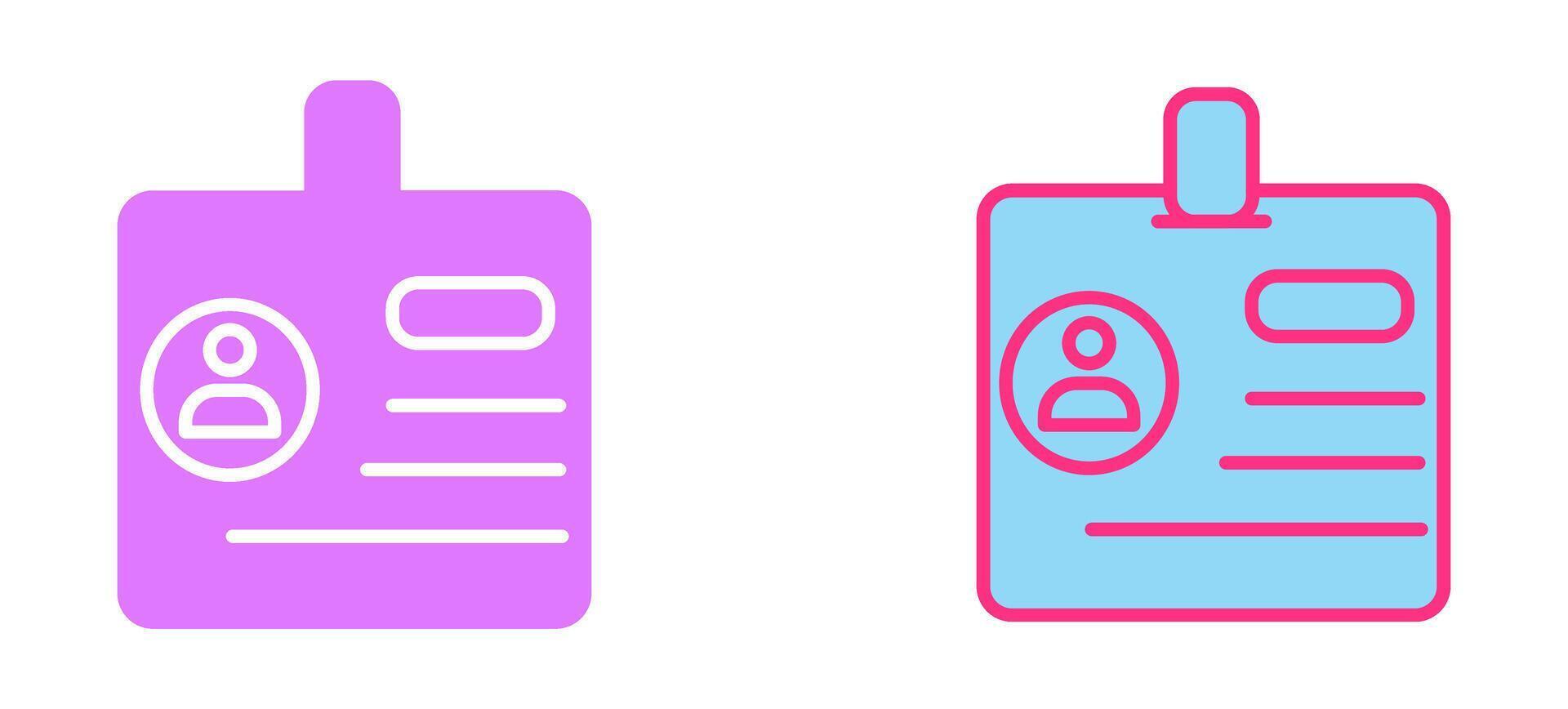 Identification Icon Design vector
