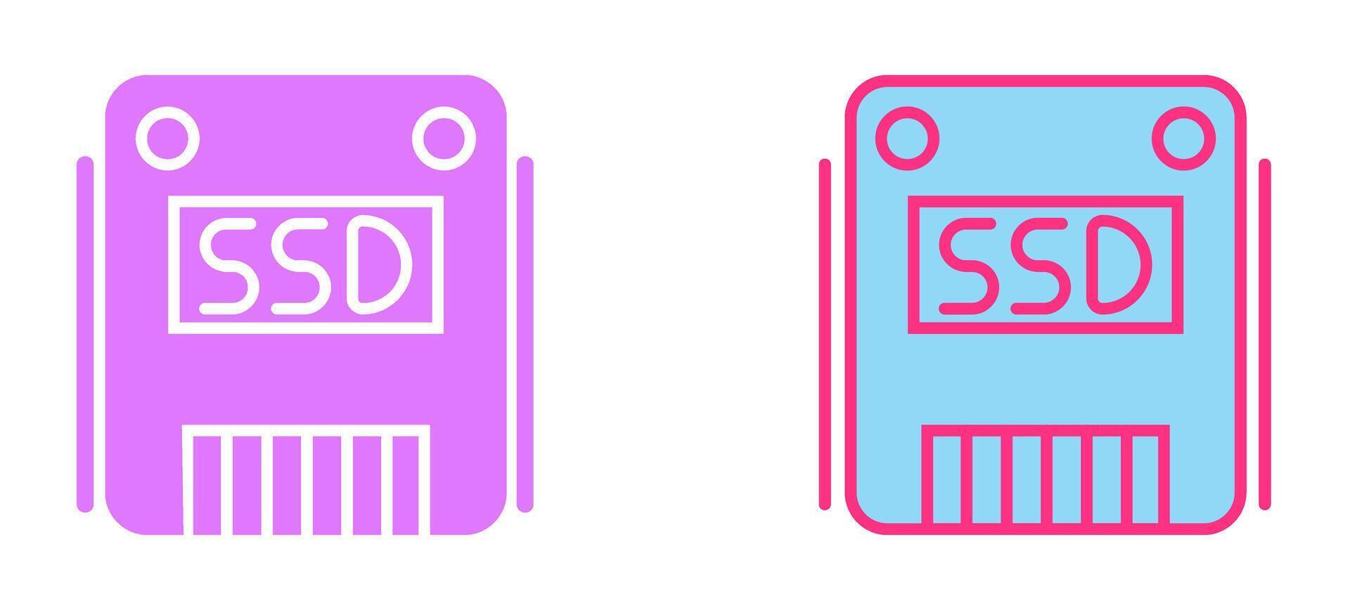 SSD Icon Design vector
