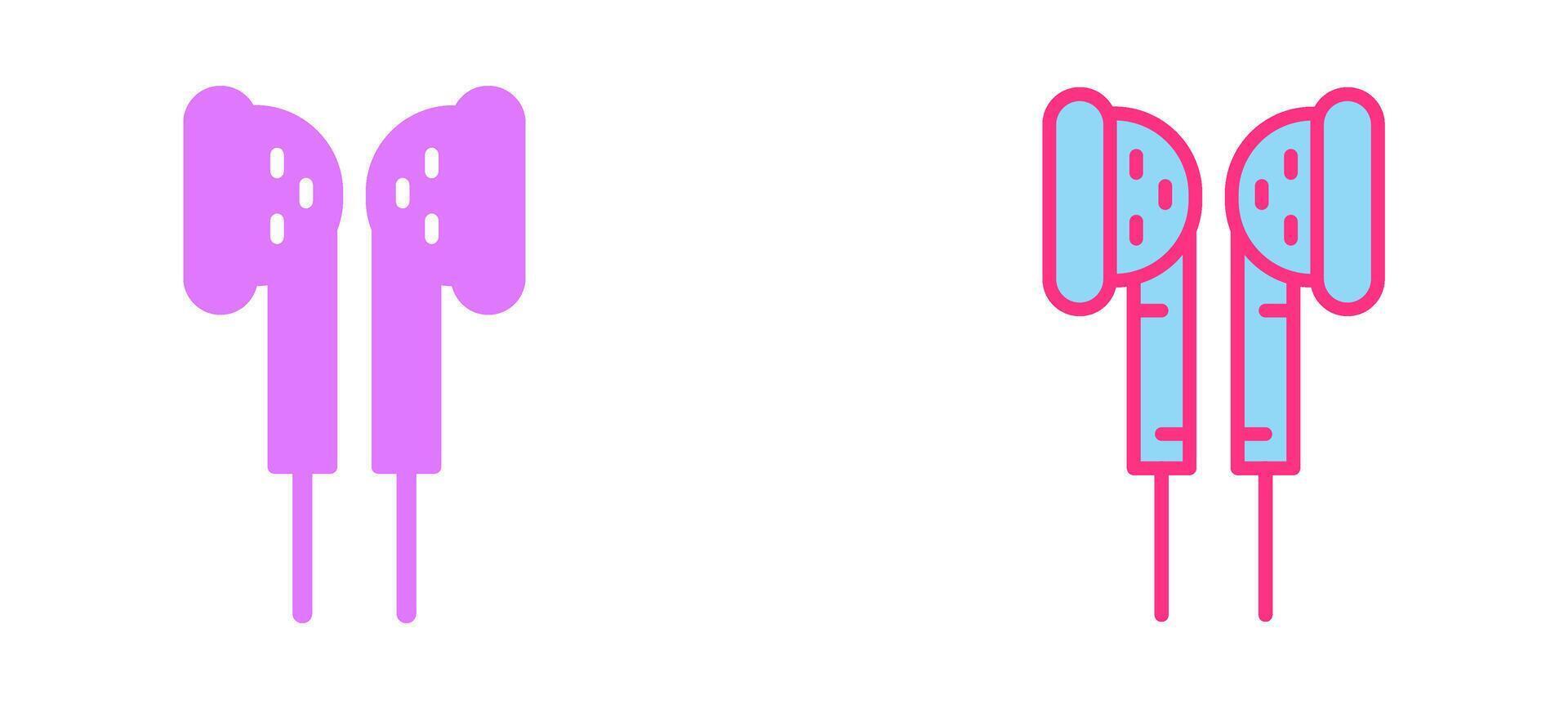 Earphones Icon Design vector