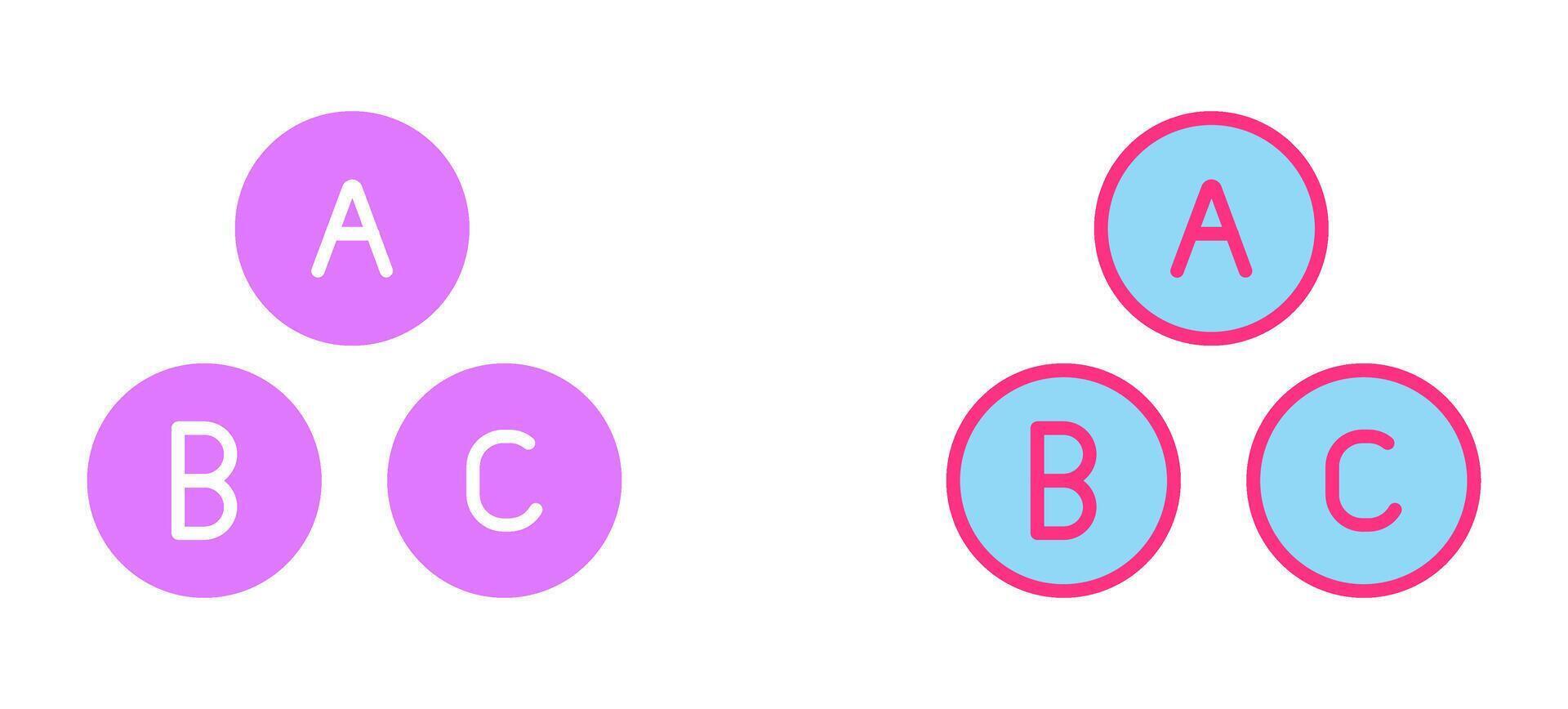 Alphabet Icon Design vector
