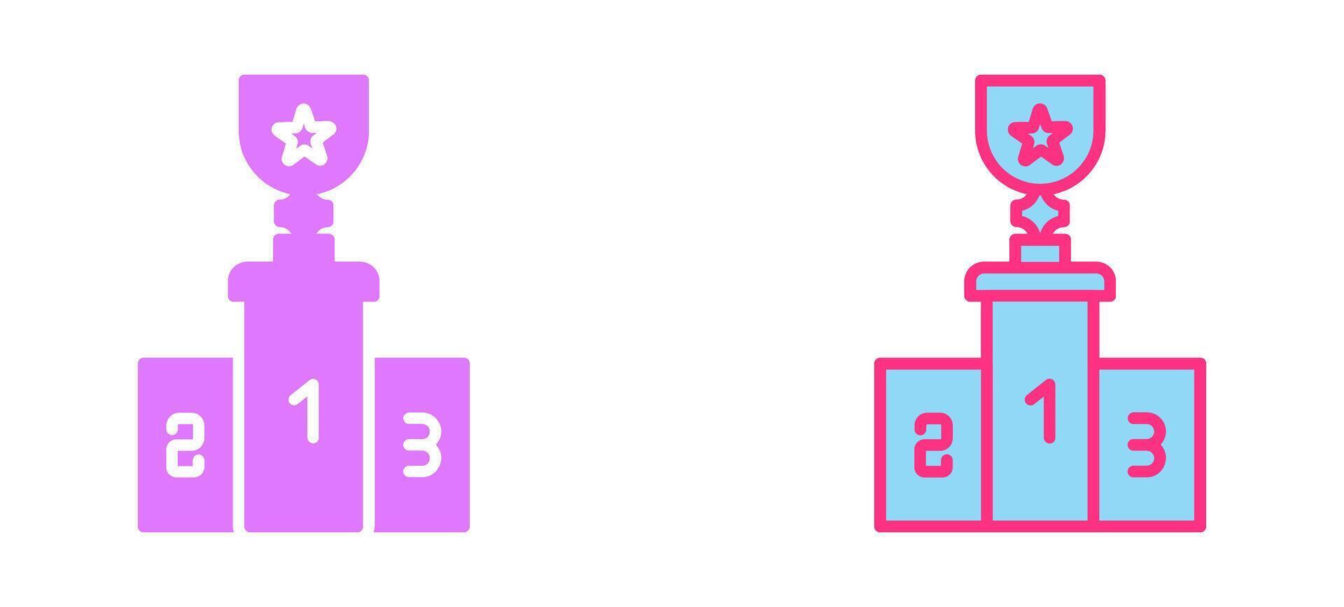 Podium Icon Design vector