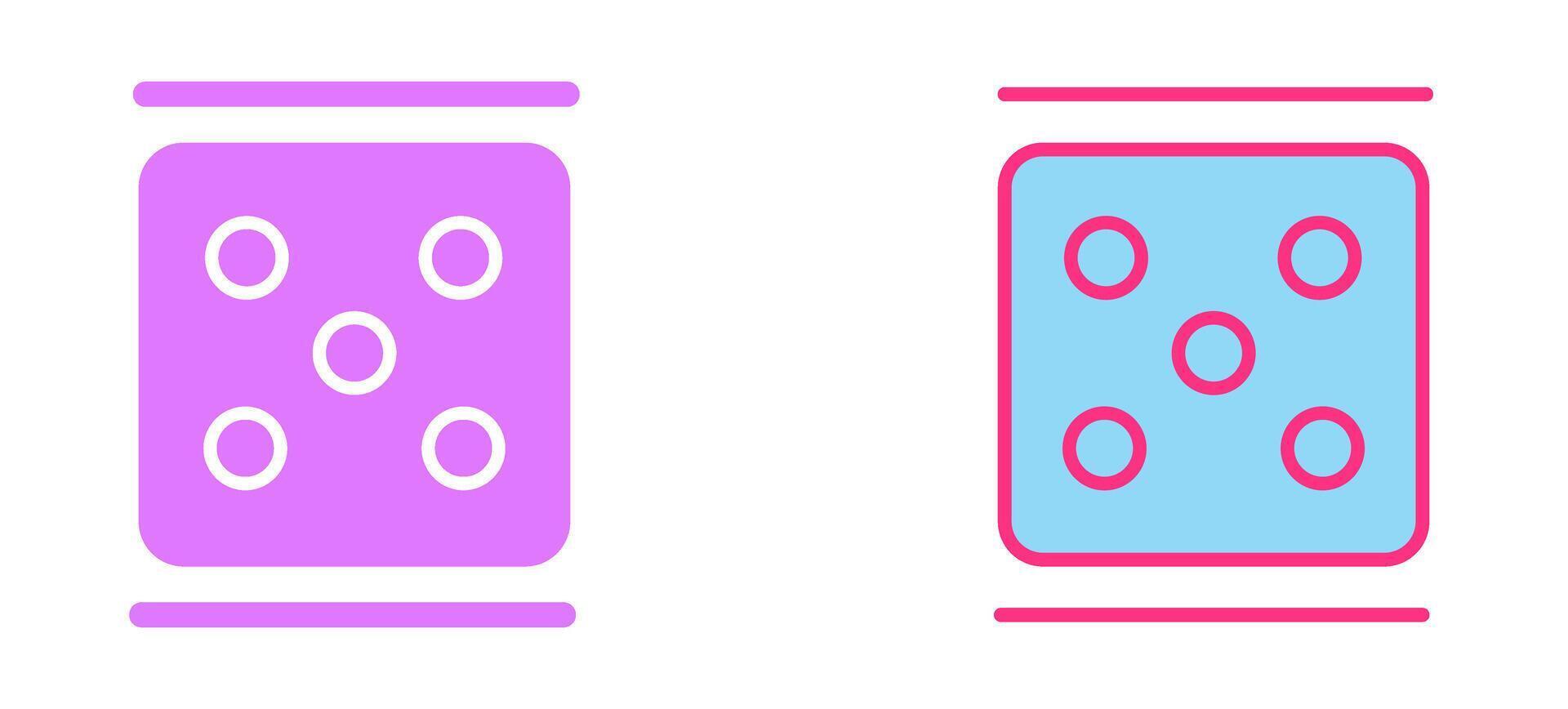 Dice Icon Design vector