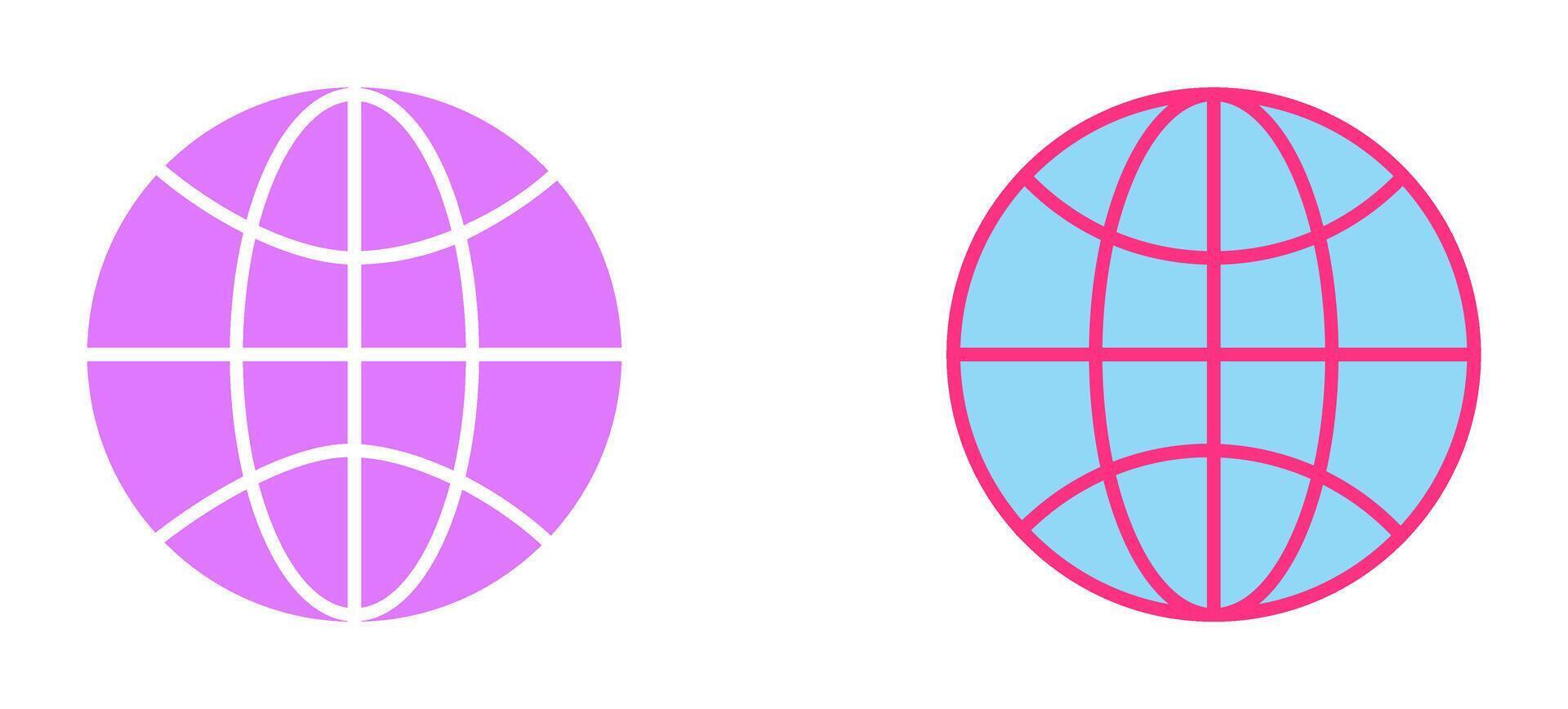 Globe Icon Design vector