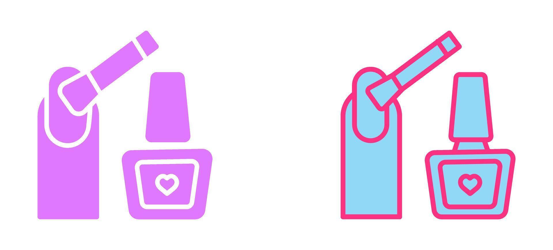 Nailpolish Icon Design vector