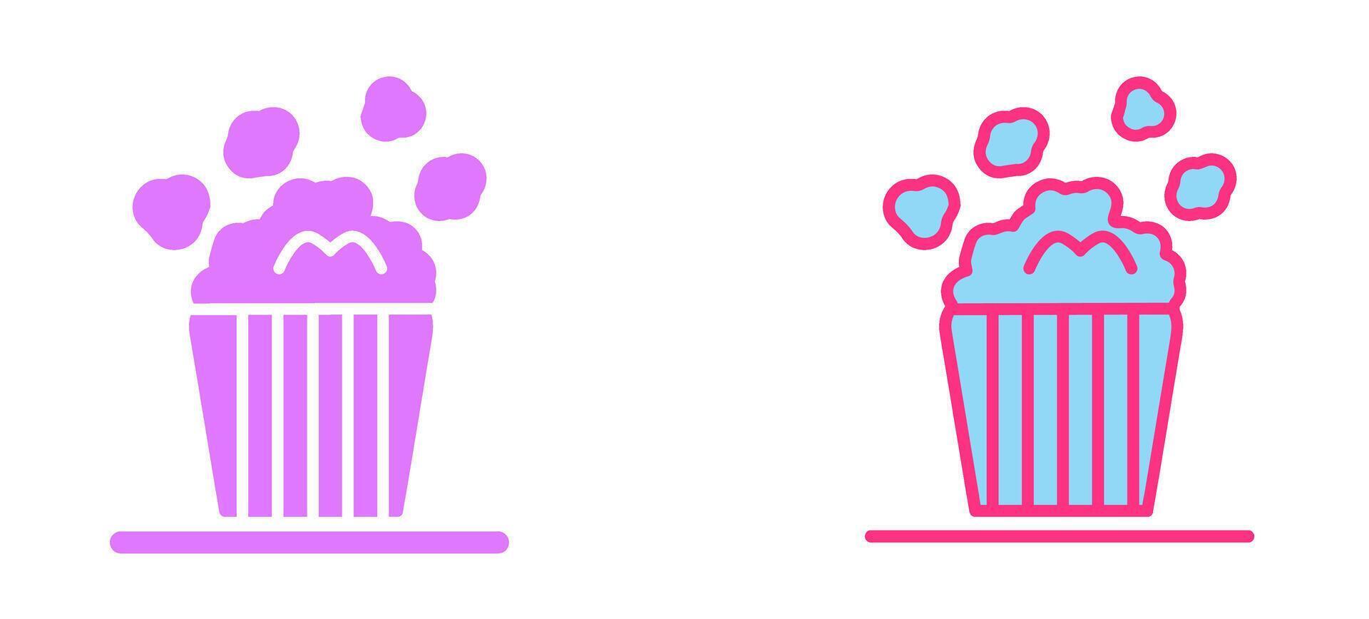 Popcorn Icon Design vector