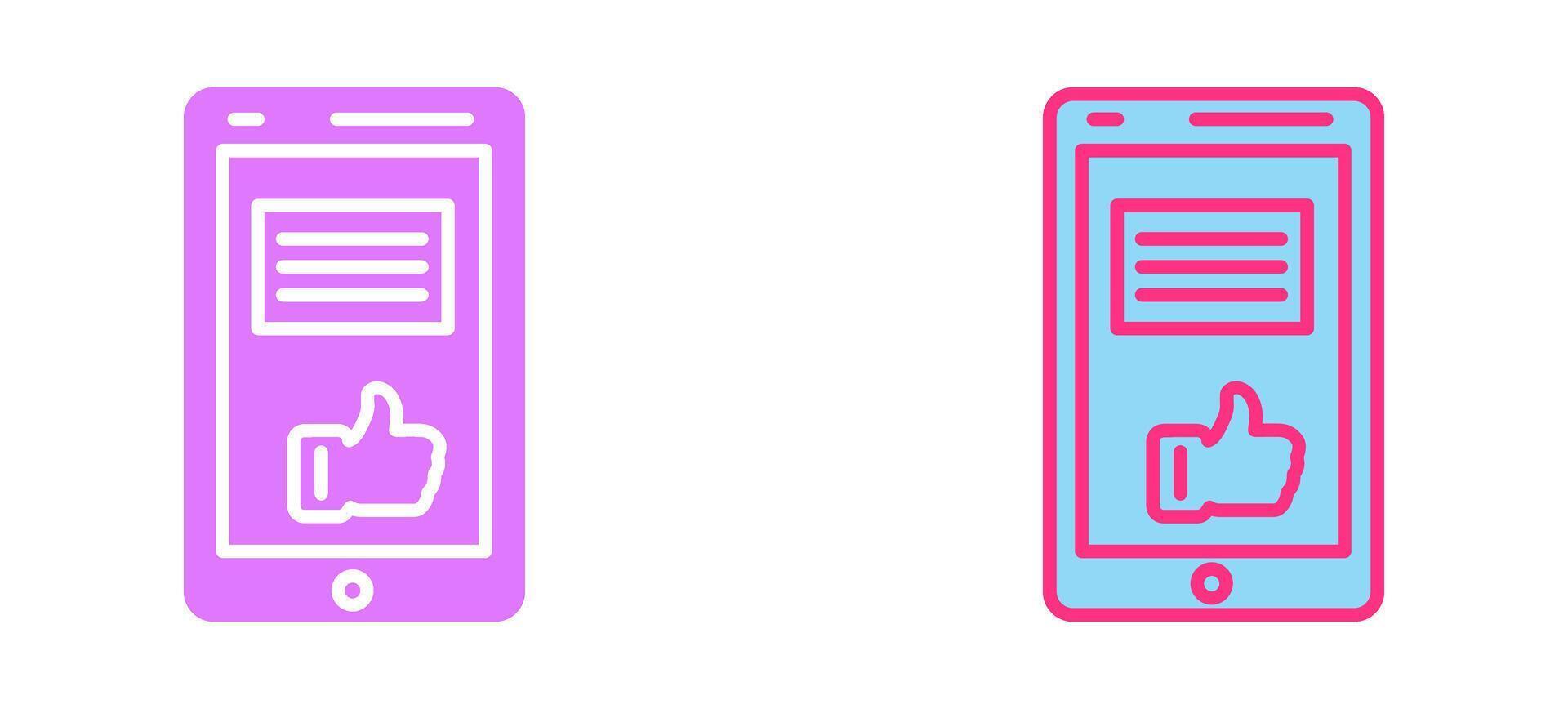 Like Icon Design vector