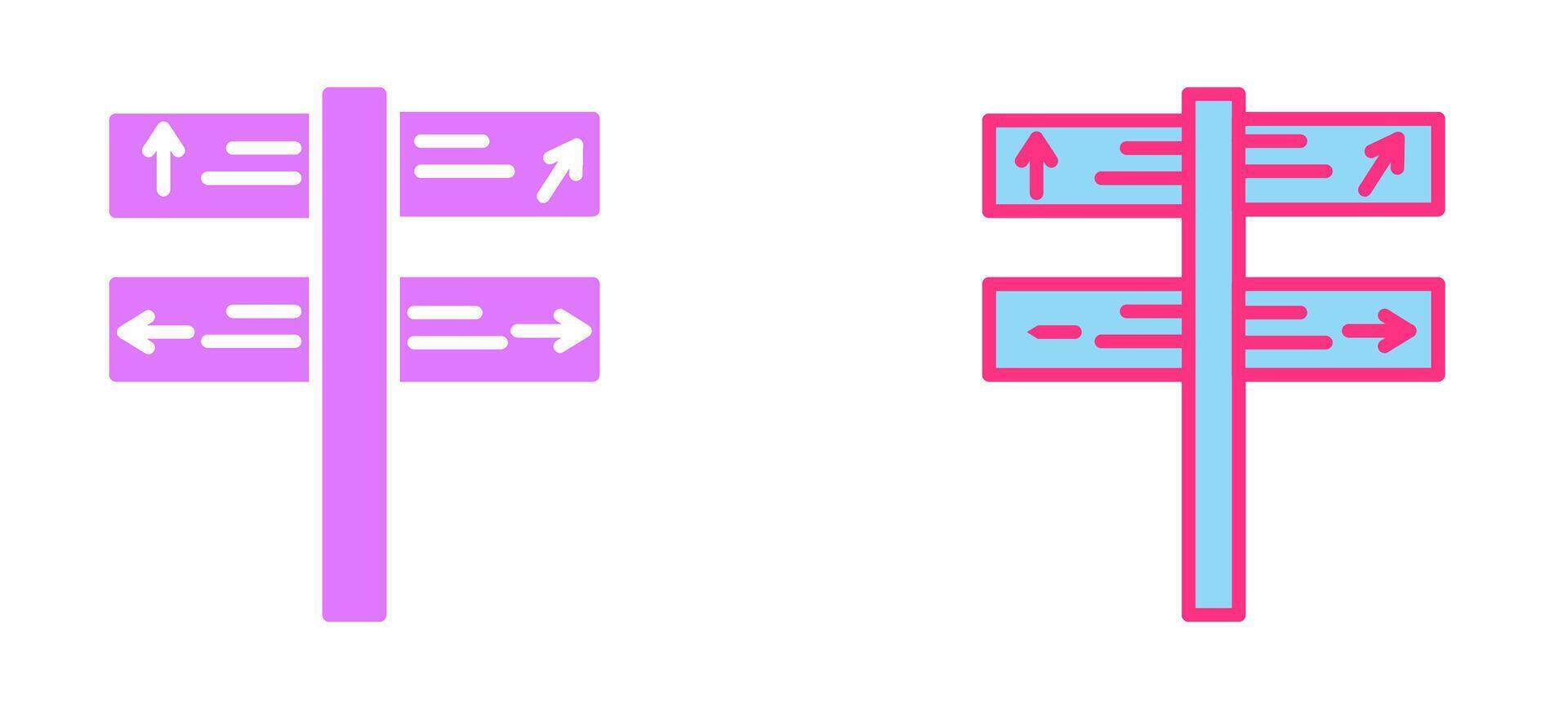 Direction Icon Design vector