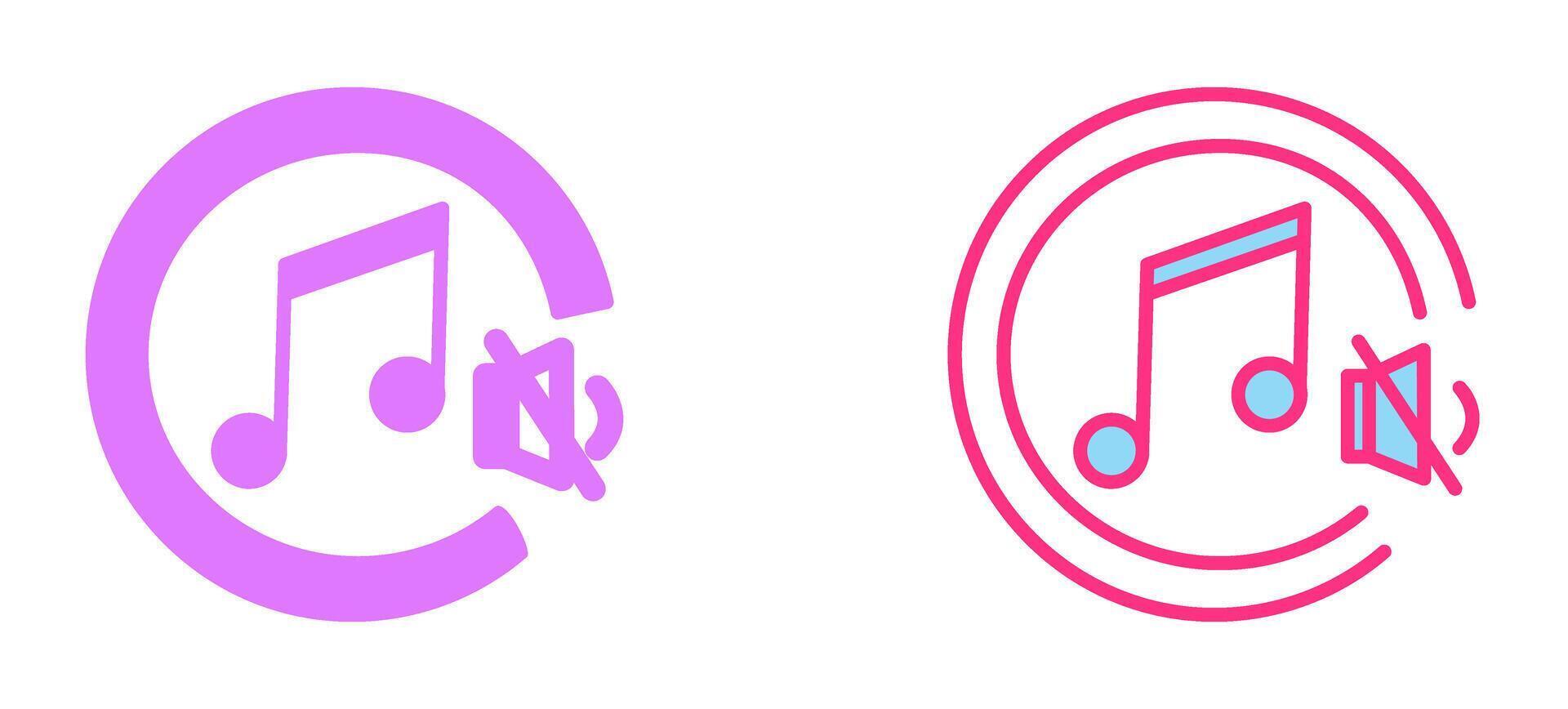 Mute Icon Design vector