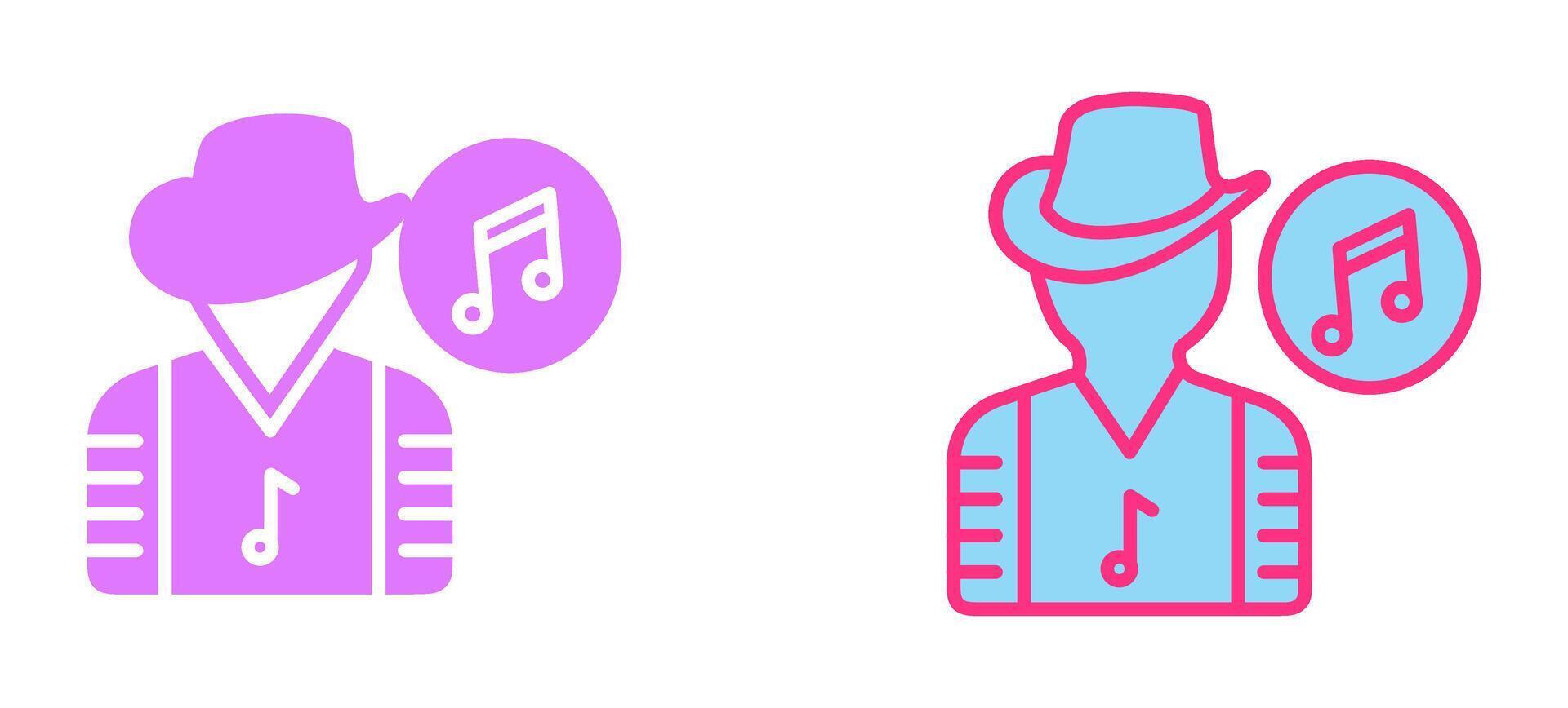 Musician Icon Design vector