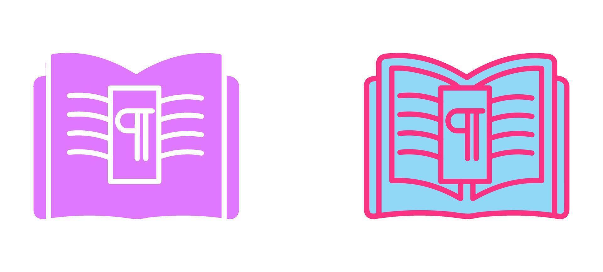 Paragraph Icon Design vector