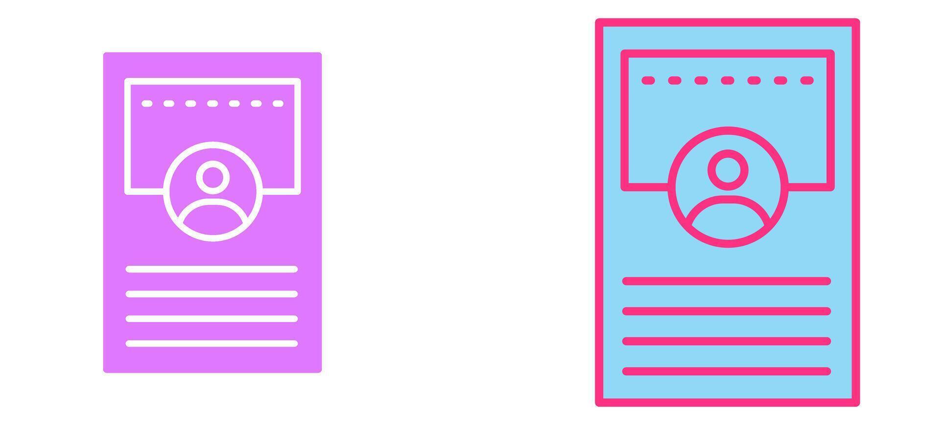Profile Icon Design vector