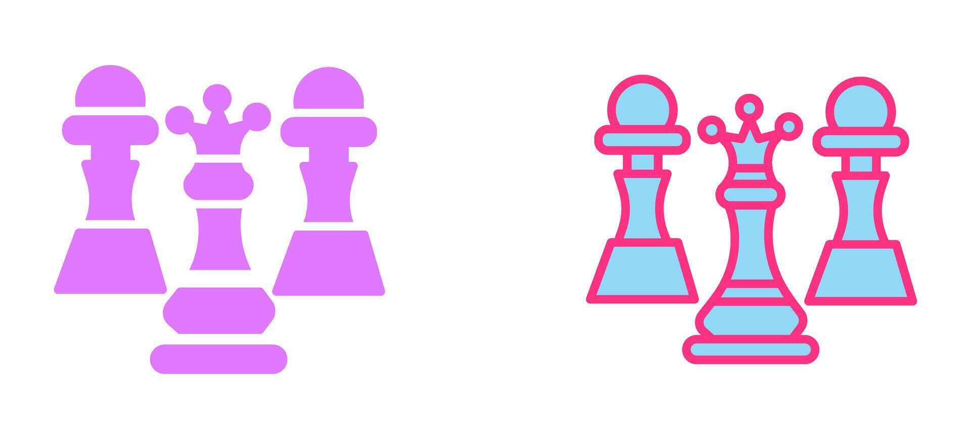 Chess Icon Design vector