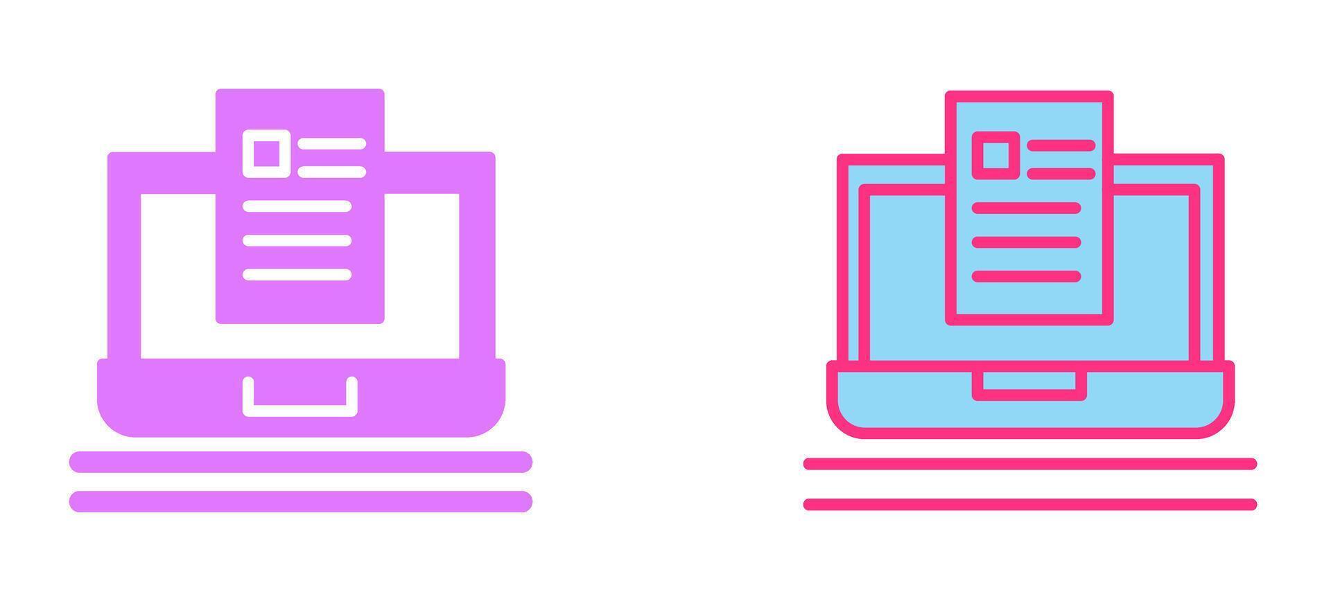 Blog Icon Design vector