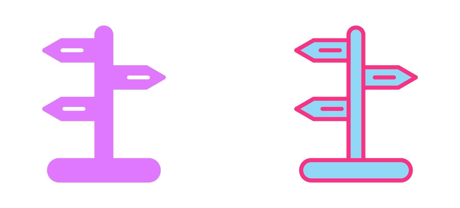 Signpost Icon Design vector