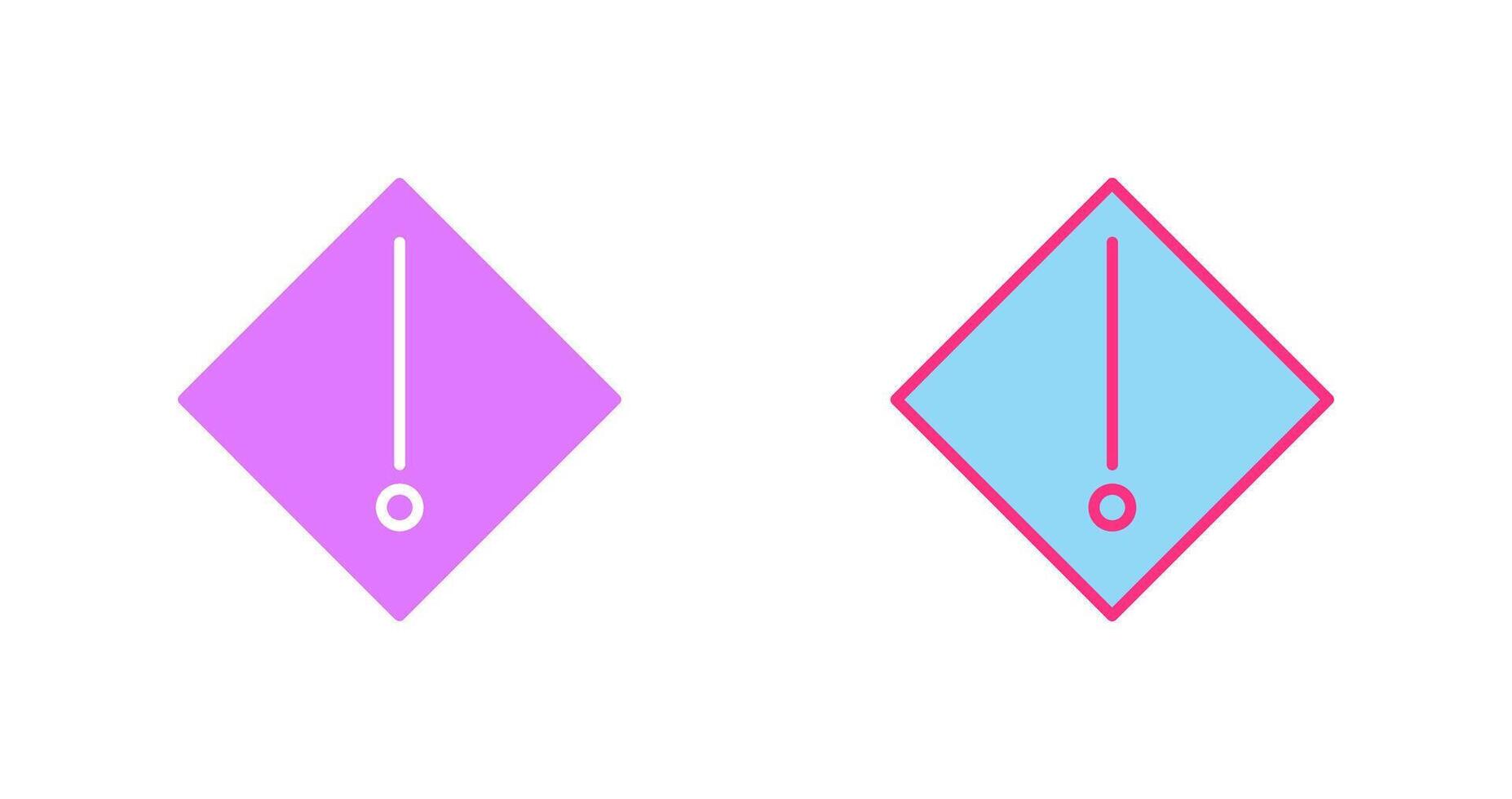 Warning Icon Design vector