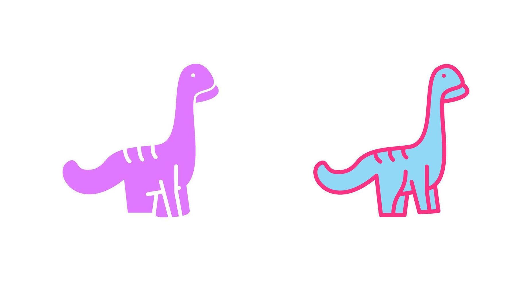 Dinosaur Icon Design vector