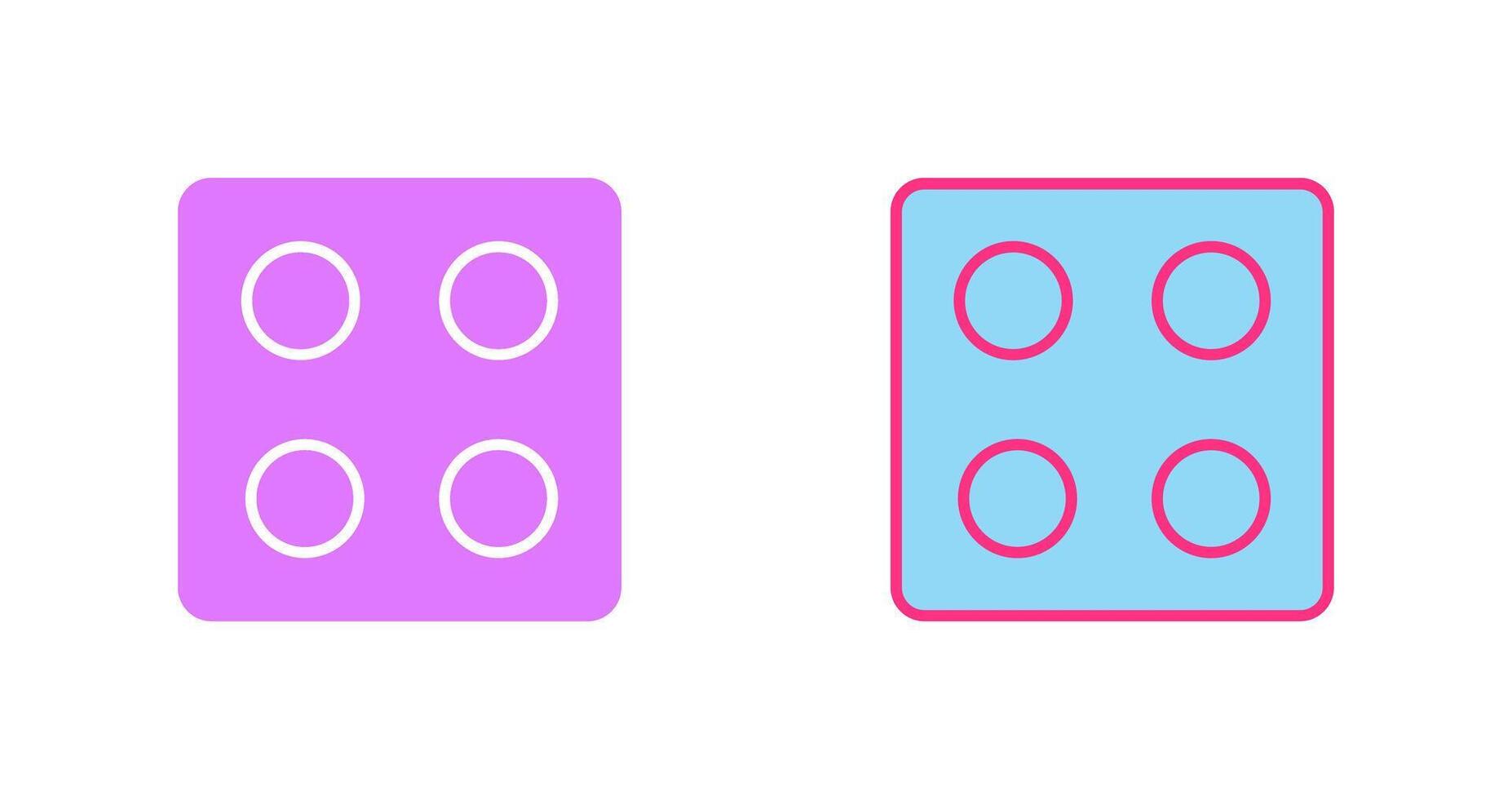 Dice Icon Design vector