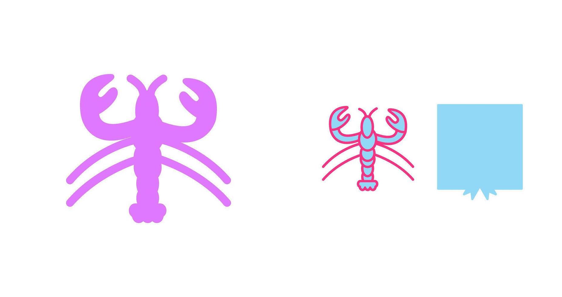 Lobster Icon Design vector
