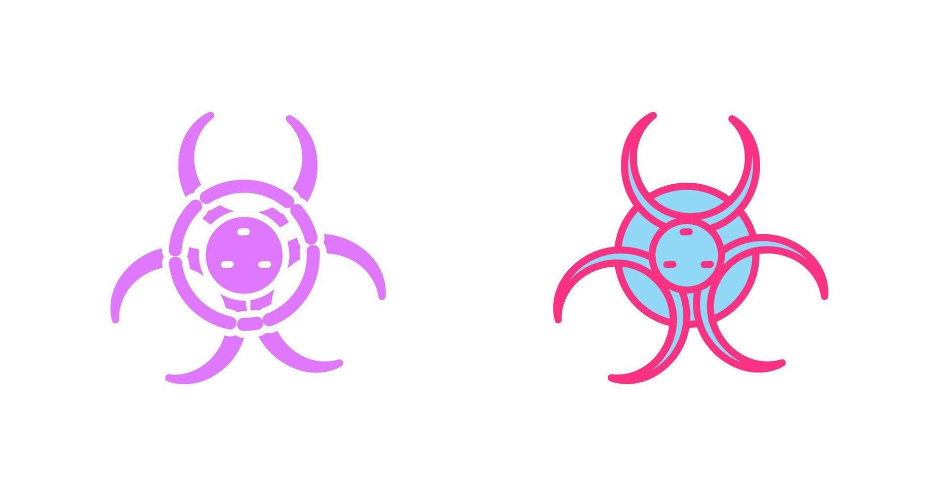 Biohazard Icon Design vector