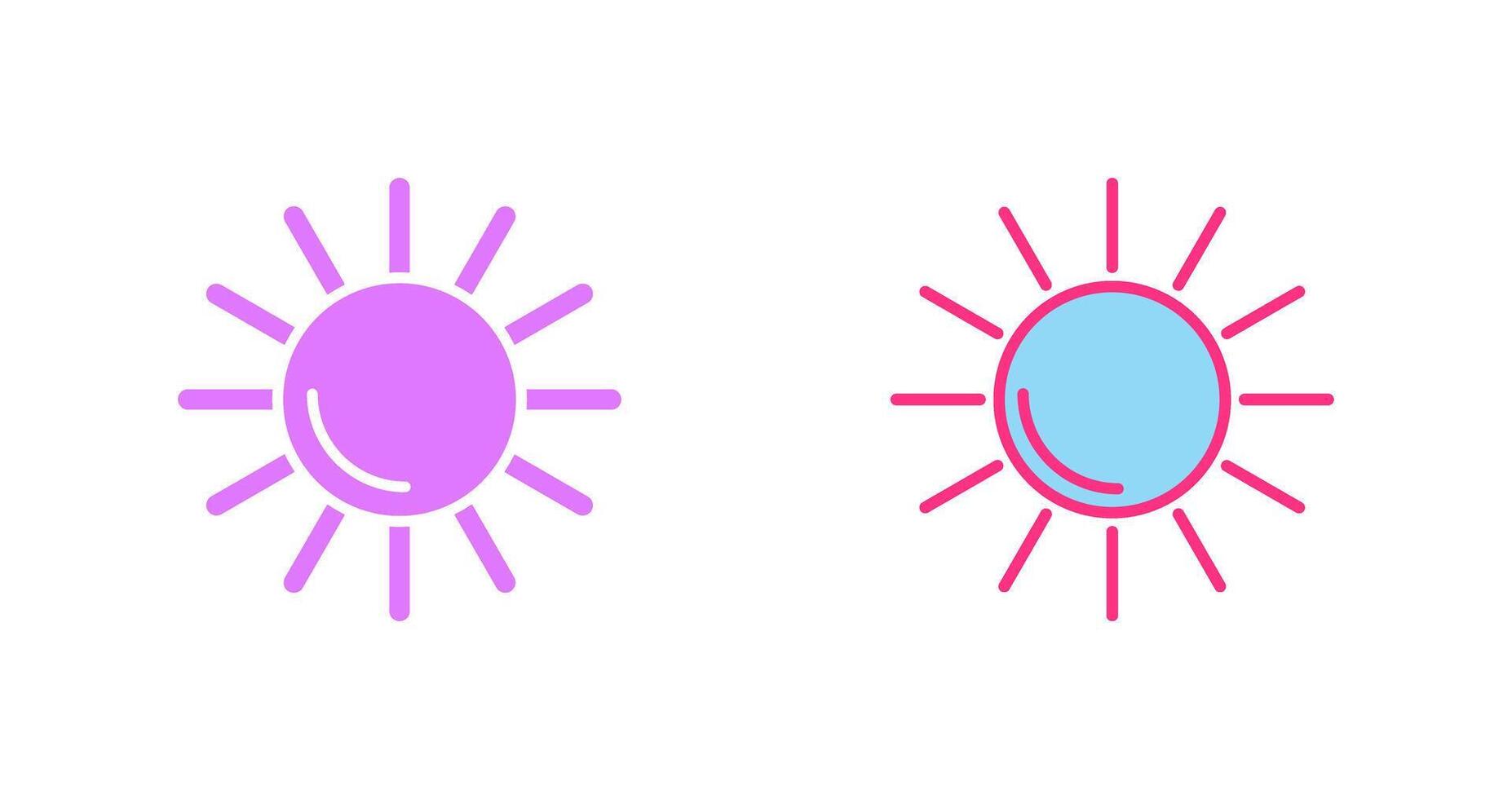 Sun Icon Design vector