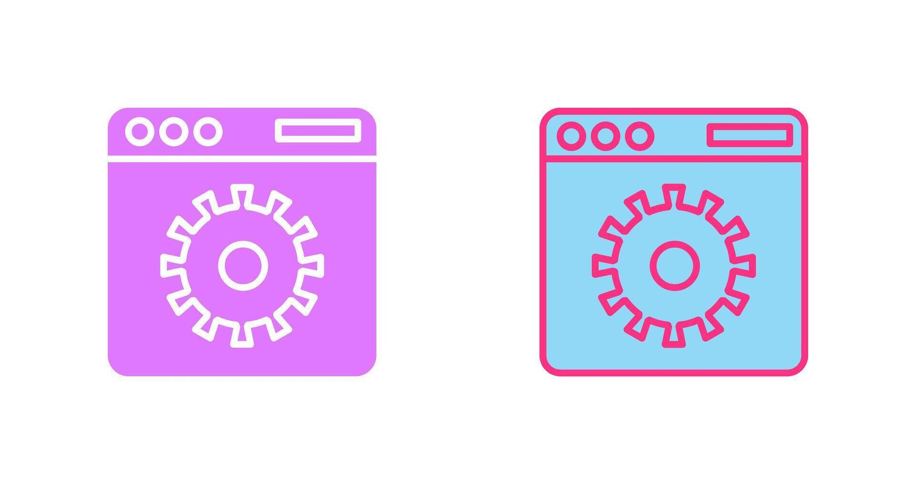 Website Settings Icon Design vector