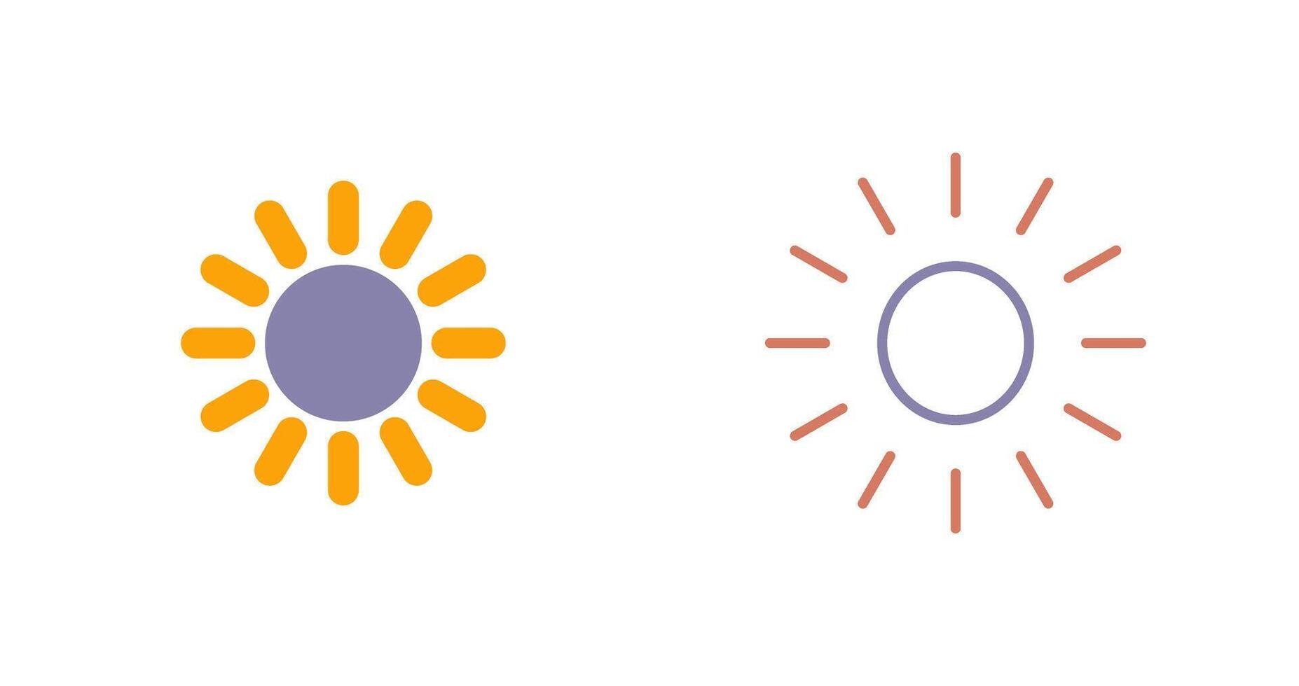 Sun Icon Design vector