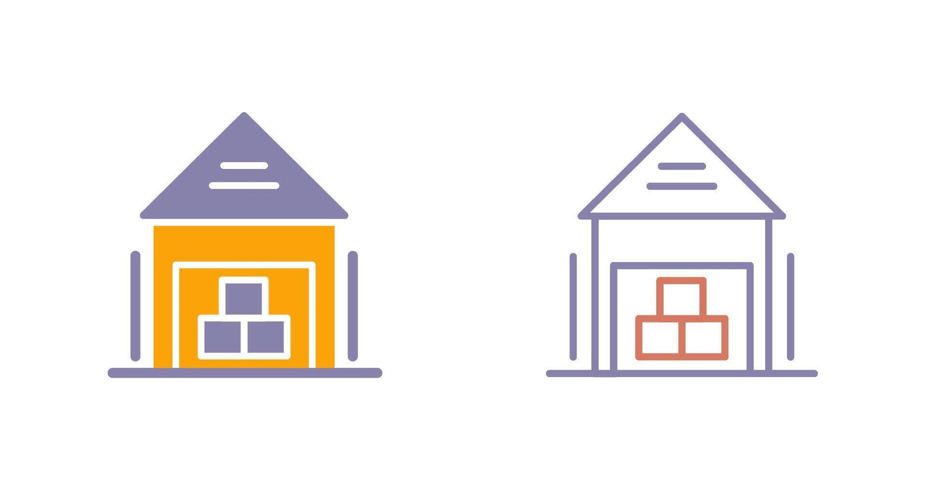 Warehouse Icon Design vector