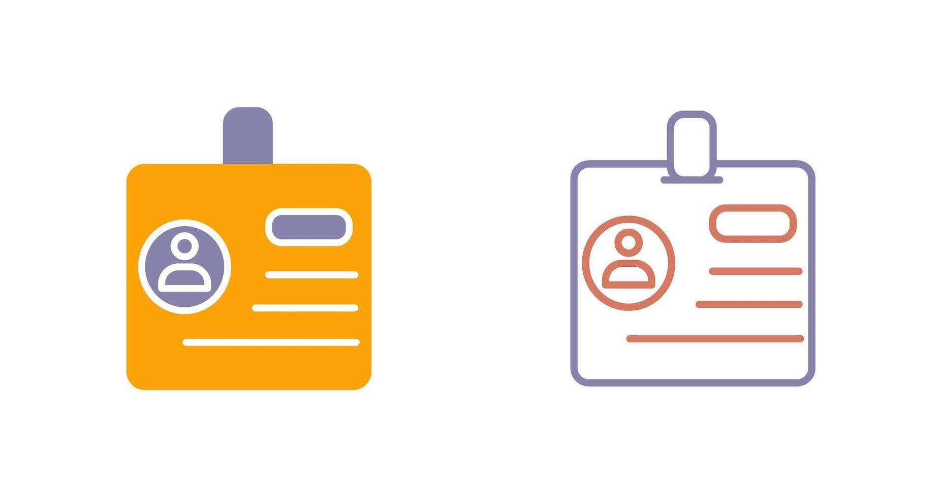 Identification Icon Design vector