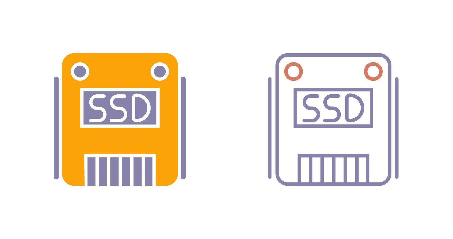 SSD Icon Design vector