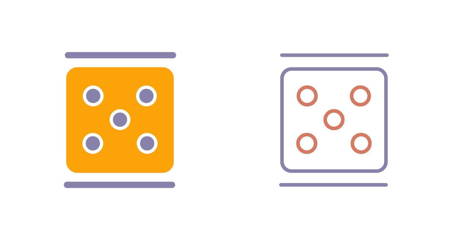 Dice Icon Design vector
