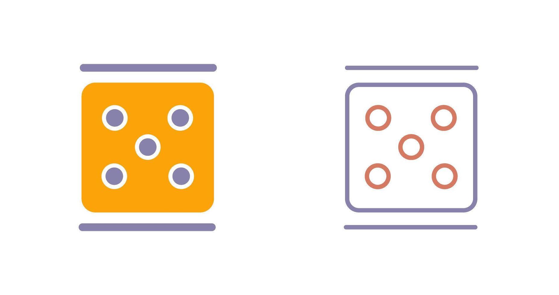 Dice Icon Design vector